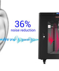 Solid Rig 12U Soundproof Server Rack delivering a quiet experience with 36% noise reduction for home office use.