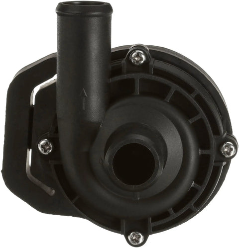 Top Tier Electric Engine Water Pump Featuring Sealed Housing Plus Integrated Gaskets For Hella Reliable Coolant Control And Zero Leak Performance Straight Up Direct Fit Replacement For Your Daily Driver, showing back view with outlet.