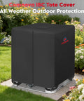 Premium Heavy Duty IBC Tote Cover 330 Gallon With Secure Zipper Water Tank Shell Outdoor All Weather Guard For Farm And Yard Built Dang Tough in garden.