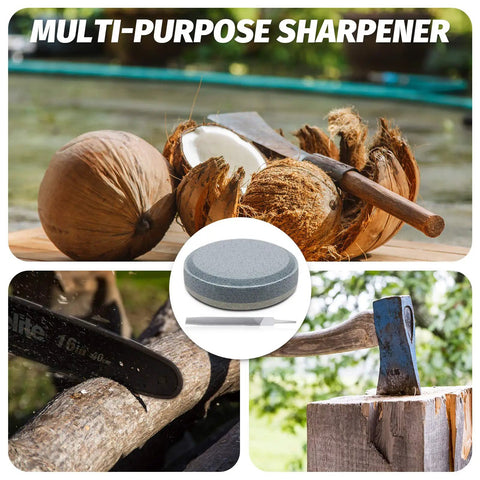 Axe File Sharpener Set Pro Grade With 120 And 240 Grit Whetstone And 7 Inch Rectangular Axe File For Hatchets And Axes Sharpen Dull Blunt Edges Quick And Easy