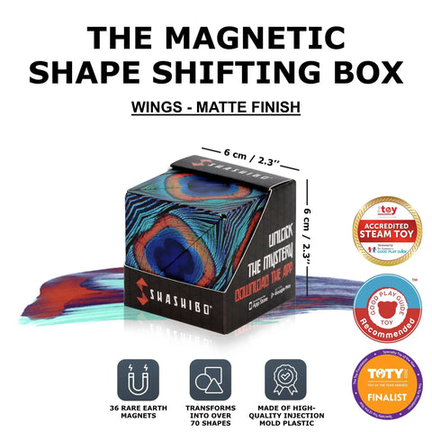 Shape Shifting Puzzle Box With Ultra Strong Magnets Dope STEM Fidget Toy That Transforms Into Over 100 Shapes A Premium Sensory Gift