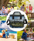 Heavy Duty Insulated Cooler Bag With Leakproof Design Soft Portable Lunch Tote for camping, travel, work, beach, picnics, parties