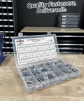 All In One Stainless Steel Hex Flange Screws Bolts Nuts Kit With 232 Pieces M6 M8 M10 Coarse Thread A2-70 Grade in box