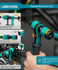 Pro Grade Rivet Nut Tool Kit With Ratchet Action For Auto Projects, Nutsert Gun setup demonstration.