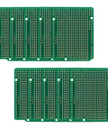 Stack of 10 Double Sided FR4 Prototyping Board 2.54mm Pitch 68.6x53.6mm Perfboard For DIY Nerds And Arduino Projects