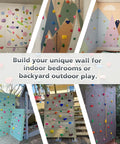 Custom climbing walls with 32 Pack Rock Climbing Holds For Kids And Grownups Multi Size Grips For Indoor And Outdoor Wall Climbing Durable Anti Slip Weatherproof Plastic Resin With 2 Inch Mounting Hardware.