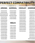 Compatibility chart for Universal Washer Suspension Rod Kit Front Load Easy Install No Fuss Replacement W10780045.
