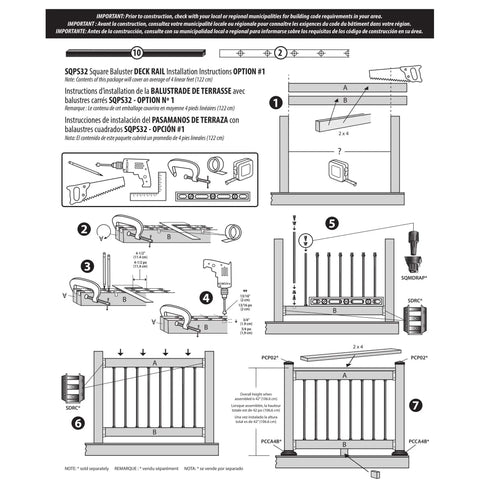 Baluster Set Of Ten Three Quarter Inch Square Balusters 32 Inch Long Powder Coated Black Heavy Gauge Galvanized Steel installation guide