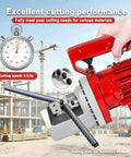 Heavy Duty Electric Hydraulic Rebar Cutter Machine Cuts #6 4-20mm Steel Bars In Seconds Portable Power Tool for fast rebar cutting.