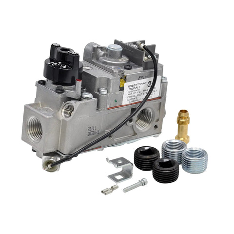 Millivolt Gas Valve For 70,000 BTU Capacity Space Heaters Low Profile Replacement 250 mV To 750 mV Range B67 Style