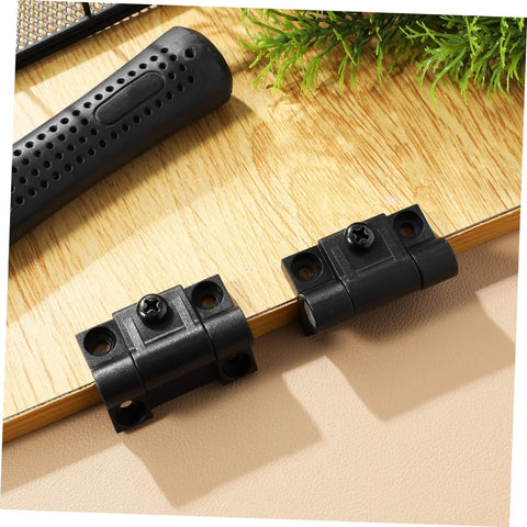 Adjustable Damping Hinge Set For Kitchen Cabinets And Wooden Doors With Quiet Soft Close 10 Pack Mini Hinge Locks showing two hinges