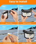Installation steps for Magnetic RV Solar Lights Outdoor 178 LED 800LM Ultra Bright Porch Light With Motion Sensor IP65 Waterproof
