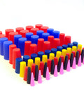 Assorted colored caps from Pro Grade High Temp Masking Cap And Plug Set For Powder Coating And Painting Silicone Rubber 160 Piece Assortment