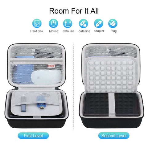 Straight Up Badass Desktop External Hard Drive Case Knockout Shell Cover For Seagate Expansion And Wd Elements My Book EasyStore Heavy Duty Anti Scratch Armor with organized compartments.
