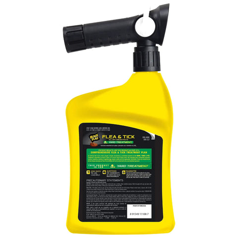 Flea And Tick Killer Concentrate For Yard Control Ready To Spray 32 Ounces With Quickflip Hose End Sprayer bottle