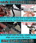 Usage instructions for 3 In 1 Bike Chain Tool Kit With Master Link Pliers Chain Drift Tool And Chain Hook