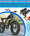 Full Twist Throttle Grip For Ebikes And Scooters, 12V To 72V Universal Voltage, 22.2mm Handlebar, 3Pin Waterproof Connector