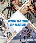 All In One 103 Piece Bike Brake Cable Kit With Stainless Steel Wire Cutter Includes Brake And Shifter Cables End Caps O Rings C Clips Clamps Rubber Boots V Brake Guides And Housing For Easy Replacement And Smooth Shifting shown for different bike types: Road, Mountain, Commuter, Folding