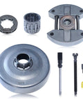 325 Inch Heavy-Duty Clutch Drum Rim Sprocket Kit For Husqvarna Chainsaws, parts visible for 55 Rancher 50 51 154 254 models
