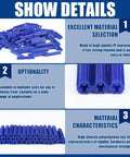 200 Pcs 5/16 Inch Blue Plastic Screw Anchors 2 Inch Length For Drywall Hollow Walls Concrete Tile Cement And Other Surfaces Expanding Plastic Anchors For Secure Fastening Ideal For Stud Walls And Masonry On Drywall Tile Cement Board And Other Surfaces details image showing high-quality PE material and anchor size options