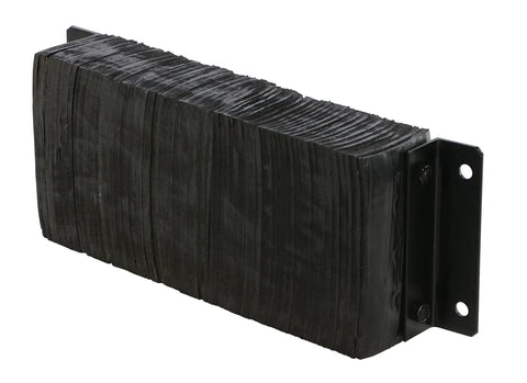 Top Shelf Laminated Rubber Dock Bumper 12 X 30 X 6 Inches, industrial dock bumper showing heavy rubber construction and mounting hardware.