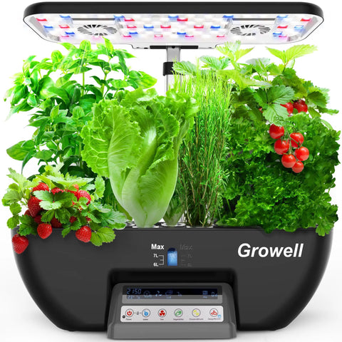 Dope Indoor Hydroponics Growth System Kit With 17 Pods, 102 28W Full Spectrum Grow Lights, growing fresh herbs and veggies.