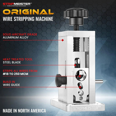 Drill Powered Wire Stripper For Copper Wire Up To Three Quarters Of An Inch Jam Free Performance Safe Handheld Cable Stripping Tool