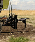 Middle Buster Furrower Attachment For Subsoil Work From Impact Implements, Heavy Duty Soil Prep Tool in use on field