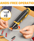 Dope Mini Heat Gun With Dual Temperature 500F And 842F for quick hot air, ideal for crafting, features reflector nozzle in use