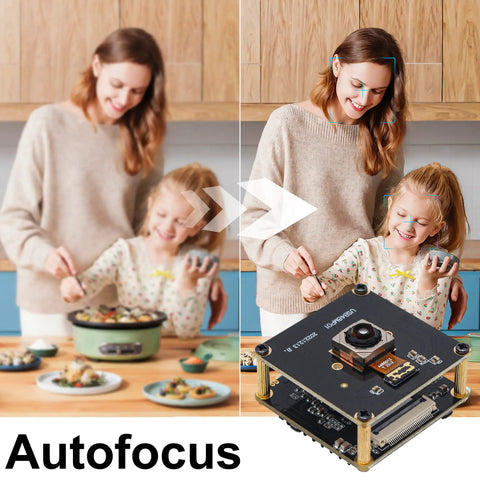 Autofocus USB Camera Module 48MP Industrial Board Camera With 8000x6000 High Definition Ultra Fast 200ms Autofocus UVC Plug And Play
