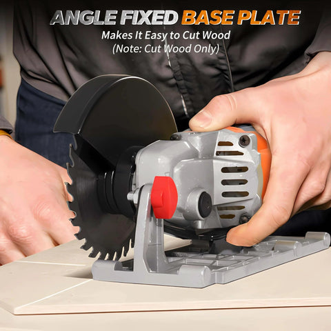 Cordless Angle Grinder With 20V Max Battery Compatibility, 3 Variable Speed, Pro Grade Brushless Motor With LED on stand