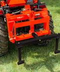 Trailer Hitch Trash Can Hauler For Curbside Cleanup, Tractor Trash Can Mover That Fits 2 Inch Receivers attached to tractor