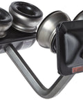 632 Series Rolled Steel Close Radius Manual Trolley With Hook Mounted For Beams, 500 To 1000 Lbs Capacity, side view