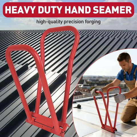 Heavy Duty Standing Seam Roofing Hand Seamer With Rubber Grommets for lock seams on metal roof