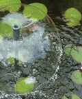 Garden Pond Filter And Pump Kit With 190 GPH Pump Deluxe Filtration System with bell fountain in pond with lily pads