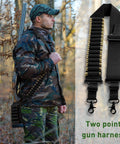 Two Point Shotgun Sling For 12 Gauge With 15 Round Capacity and 8 Round Butt Stock Premium Quick Detach Tactical Strap shown in use