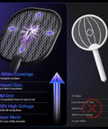 Ultimate 3500V Bug Zapper Handheld Electric Fly Swatter With 5 Layer Protection Grid for indoor and outdoor use