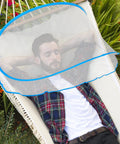 Foldable Pop Up Mosquito Net Tent For Camping And Travel on hammock, covering a person, ultra portable mosquito shelter