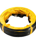 Ultra Flexible 25 Ft PVC Ducting for Exhaust Fans 24 Inch Vent Hose with carbon wire spring, coiled for home ventilation