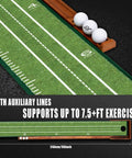 Indoor Golf Putting Green Mat For Home Practice With Auto Ball Return Portable and Easy To Set Up Wrinkle Free Natural Rubber Surface