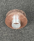Heavy Duty Nail On Furniture Glides Brown 100 Pack Smooth Chair Pads For Hardwood Tile And Laminate Floors with metal insert.