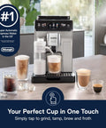 Explore Espresso Machine With Cold Brew And Milk Frother One Touch 50 Plus Drinks Built In Grinder Smartphone Compatible