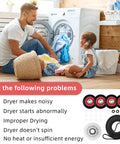 All In One Dryer Repair Kit For Maytag Bravos XL And Whirlpool Duet Includes 661570V Belt W10837240 Idler Pulleys Replaces 4392067