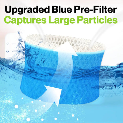 4 Pack Premium Humidifier Filter Set For Honeywell HAC 504 And HAC 504AW Series capturing particles in water