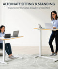 32 Inch Mobile Standing Desk Featuring A Slick Rolling Base And Hassle Free Pneumatic Height Adjustments With Smooth One Hand Gas Spring Lift For Compact Home Office Computer Workstation Setup in ergonomic use.