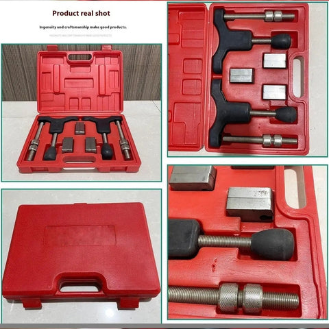 The Ultimate Thread Corrector Repair Tool Kit For Half Shaft Sleeve Fixing Stripped Axle Bolts And Rusted Drives With Quick Adjust Feature For 30 To 110mm Range And Fast Heavy Duty Automotive Jobs, red case open