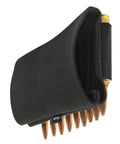 Close-up of black Buttstock Ammo Holder For Rifles Nine Shell Cartridges Pouch With Quick Access showing shells.