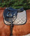 Dressage Saddle Pad For Horses High Performance Leather With Superior Shock Absorption Waterproof Wear Resistant And Easy To Clean