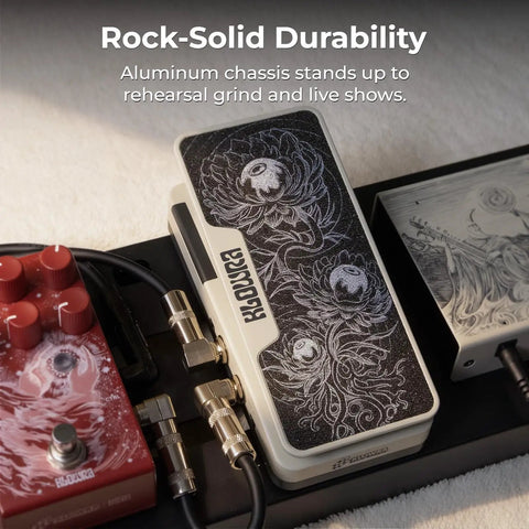 Dual Expression Pedal With Two Independent Outputs And Polarity Switches Passive Expression Pedal on pedalboard setup