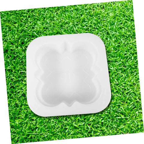 Concrete Paver Mold Kit for Pathways and Patios, Reusable DIY Friendly PP Molds for Home and Garden on grass background